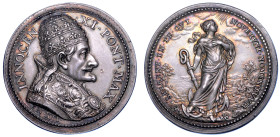 STATO PONTIFICIO. INNOCENZO XI (Benedetto Odescalchi di Como), 1676-1689. Medaglia annuale in argento A. XII (1688). Vittorie della Lega Santa.