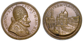 STATO PONTIFICIO. INNOCENZO XI (Benedetto Odescalchi), 1676-1689. Medaglia in bronzo A. XIII (1689). Santuario di Loreto.