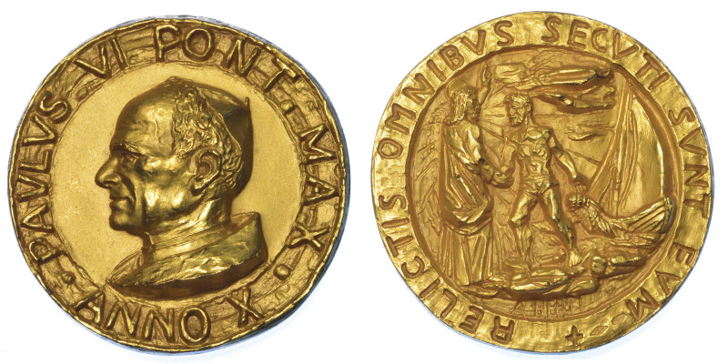 VATICANO. PAOLO VI (Giovanni Battista Montini), 1963-1978.

Medaglia annuale i...
