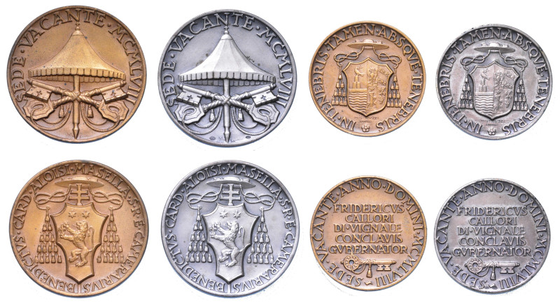 VATICANO. SEDE VACANTE 1958. Lotto di quattro medaglie.



Medaglia 1958. g....