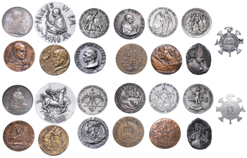 VATICANO. PAOLO VI (Giovanni Battista Montini), 1963-1978. Lotto di tredici meda...