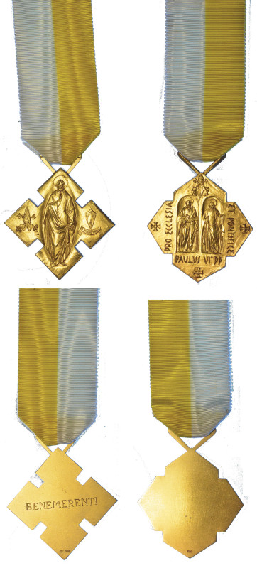 VATICANO. PAOLO VI (Giovanni Battista Montini), 1963-1978. Lotto di due onorific...