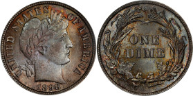 1898 Barber Dime. MS-64 (PCGS). CAC. OGH Generation 3.0.
PCGS# 4815. NGC ID: 23E6.

Estimate: $300