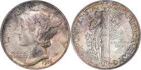 1916 Mercury Dime. MS-67 FB (NGC). CAC. OH Generation 5.0.
PCGS# 4905. NGC ID: 23GX.

Estimate: $2950
