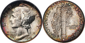 1916 Mercury Dime. MS-65 FB (NGC). Gold CAC. OH Generation 5.0.
PCGS# 4905. NGC ID: 23GX.

Estimate: $275