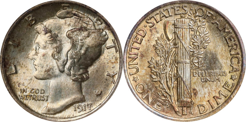 1917 Mercury Dime. MS-65 FB (NGC). OH Generation 5.0.
PCGS# 4911. NGC ID: 23H2....