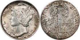 1934 Mercury Dime. MS-65 FB (PCGS). OGH Generation 1.2 Rattler.
PCGS# 4989. NGC ID: 23JA.

Estimate: $120