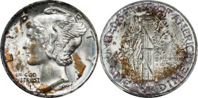 1935 Mercury Dime. MS-67 FB (NGC). OH Generation 5.0.
PCGS# 4993. NGC ID: 23JC.

Estimate: $270