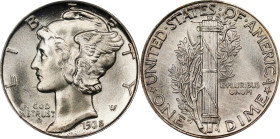 1935 Mercury Dime. MS-66 FB (PCGS). OGH Generation 3.1.
PCGS# 4993. NGC ID: 23JC.

Estimate: $125