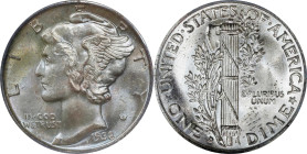 1938-D Mercury Dime. MS-67 FB (NGC). OH Generation 5.0.
PCGS# 5013. NGC ID: 23JN.

Estimate: $248