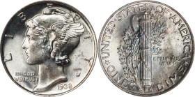 1938-S Mercury Dime. MS-66 FB (NGC). CAC. OH Generation 5.0.
PCGS# 5015. NGC ID: 23JP.

Estimate: $350