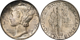1939-D Mercury Dime. MS-67 FB (NGC). OH Generation 5.0.
PCGS# 5019. NGC ID: 23JS.

Estimate: $158