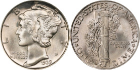 1939-S Mercury Dime. MS-65 FB (PCGS). OGH Generation 3.1.
PCGS# 5021. NGC ID: 23JT.

Estimate: $500