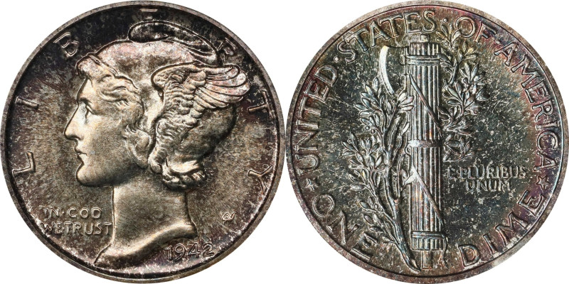 1942 Mercury Dime. Proof-66 (NGC). CAC. OH Generation 5.0.
PCGS# 5077. NGC ID: ...