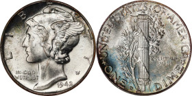 1942-D Mercury Dime. MS-67 FB (NGC). CAC. OH Generation 4.0.
PCGS# 5039. NGC ID: 23K5.

Estimate: $120