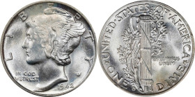 1942-D Mercury Dime. MS-65 FB (PCGS). OGH Generation 1.2 Rattler.
PCGS# 5039. NGC ID: 23K5.

Estimate: $50
