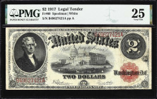 Fr. 60. 1917 $2 Legal Tender Note. PMG Very Fine 25.
A mid-grade example of this long-lived design which lingered through the 1920s. This piece featu...