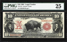 Fr. 116. 1901 $10 Legal Tender Note. PMG Very Fine 25.
Ranked firmly at the #6 position in 100 Greatest American Currency Notes by Bowers and Sundman...