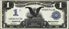 Fr. 232. 1899 $1 Silver Certificate. Very Fine.
An exceedingly original example of this iconic design that features the Parker - Burke signature comb...