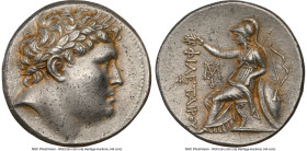 PERGAMENE KINGDOM. Attalus I (ca. 241-197 BC). AR tetradrachm (27mm, 16.93 gm, 12h). NGC Choice AU 5/5 - 2/5, brushed. Laureate head of Philetaerus ri...