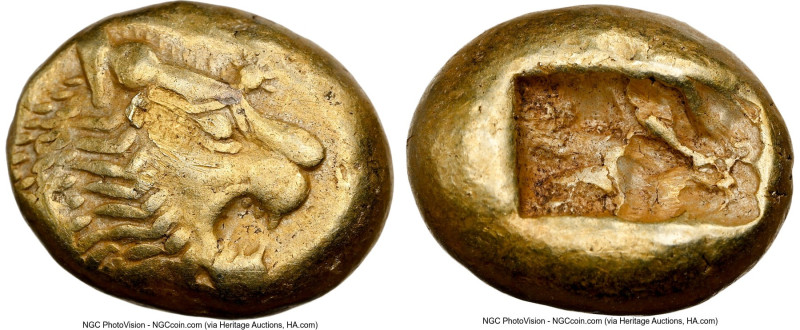 LYDIAN KINGDOM. Alyattes or Walwet (ca. 610-546 BC). EL third-stater or trite (1...