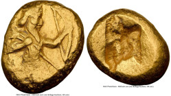 ACHAEMENID PERSIA. Xerxes I-Darius II (ca. 5th century BC). AV daric (15mm, 8.37 gm). NGC Choice VF 4/5 - 4/5. Lydo-Milesian standard, Sardes, ca. 485...