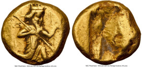 ACHAEMENID PERSIA. Xerxes I-Darius II (ca. 5th century BC). AV daric (15mm, 8.34 gm). NGC Choice VF 4/5 - 2/5, marks. Lydo-Milesian standard, Sardes, ...