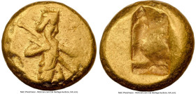 ACHAEMENID PERSIA. Xerxes I-Darius II (ca. 5th century BC). AV daric (15mm, 8.36 gm). NGC Choice Fine 4/5 - 4/5. Lydo-Milesian standard, Sardes, ca. 4...