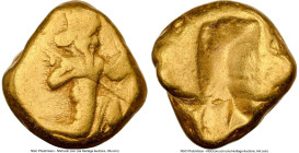 ACHAEMENID PERSIA. Xerxes I-Darius II (ca. 5th century BC). AV daric (15mm, 8.22 gm). NGC VG 4/5 - 3/5. Lydo-Milesian standard, Sardes, ca. 485-420 BC...