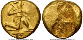 ACHAEMENID PERSIA. Xerxes I-Darius II (ca. 5th century BC). AV daric (15mm, 8.30 gm). NGC Choice XF 3/5 - 4/5. Lydo-Milesian standard, Sardes, ca. 485...