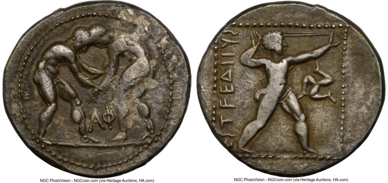 PAMPHYLIA. Aspendus. Ca. 380-325 BC. AR stater (23mm, 10.79 gm, 1h). NGC Choice ...
