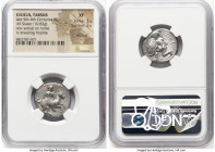 CILICIA. Tarsus. Late 5th-4th centuries BC. AR stater (21mm, 10.83 gm, 5h). NGC XF 3/5 - 2/5, brushed. Ca. 410-385 BC. Persian Satrap (or King of Cili...