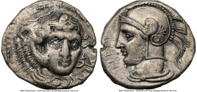CILICIA. Tarsus. Pharnabazus, as Satrap (380-374/3 BC). AR stater (21mm, 10.01 gm, 12h). NGC Choice VF 4/5 - 4/5. Ca. 379-374 BC. HLK (Aramaic), head ...