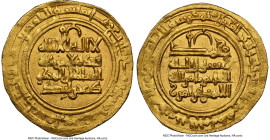 Kakwayhids. Faramurz (AH 433-443 / AD 1041-1051) gold Dinar AH 435 (AD 1044/1045) MS64 NGC, Isfahan mint, A-1592.2. 3.88gm. Citing Seljuq Tughril Beg....