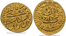 Qajar. Fath 'Ali Shah gold Toman AH 1233 (AD 1818/1819) MS65 NGC, Yazd mint, KM753.13, A-2865. 4.60gm. Type W. NGC Top Pop. A stunning offering of thi...