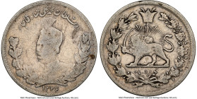 Pair of Certified Muhammad Ali Shah Multiple Dinars AH 1326 (1908) F12 NGC, 1) 1000 Dinar, KM1015. Bust type. 2) 500 Dinar, KM1014. 3/4 Bust type. Fro...