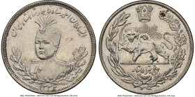 Qajar. Ahmad Shah 5000 Dinars (5 Kran) AH 1332 / 1913 MS60 NGC, KM1058. Bust Type. From the L. William Libbert Collection HID09801242017 © 2024 Herita...