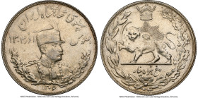 Pahlavi. Reza Shah 5000 Dinars SH 1306 (1927) MS61 NGC, KM1106, Dav-294. Bust/Lion type. The first year of this variety. From the L. William Libbert C...