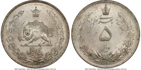 Pahlavi. Reza Shah 5 Rials SH 1310 (1931) MS64 NGC, Tehran mint, KM1131. From the L. William Libbert Collection HID09801242017 © 2024 Heritage Auction...