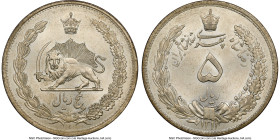 Pahlavi. Reza Shah 5 Rials SH 1311 (1932) MS65 NGC, Tehran mint, KM1131. From the L. William Libbert Collection HID09801242017 © 2024 Heritage Auction...
