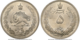 Pahlavi. Reza Shah 5 Rials SH 1311 (1932) MS64 NGC, Tehran mint, KM1131. From the L. William Libbert Collection HID09801242017 © 2024 Heritage Auction...