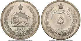 Pahlavi. Reza Shah 5 Rials SH 1313 (1934) MS64 NGC, Tehran mint, KM1131. From the L. William Libbert Collection HID09801242017 © 2024 Heritage Auction...