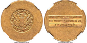 Abd al-Aziz bin Sa'ud gold 4 Pounds ND (1945-1946) AU58 NGC, Philadelphia mint, KM34. Mintage of 91,000. Struck in the equivalent of a four Sovereign ...