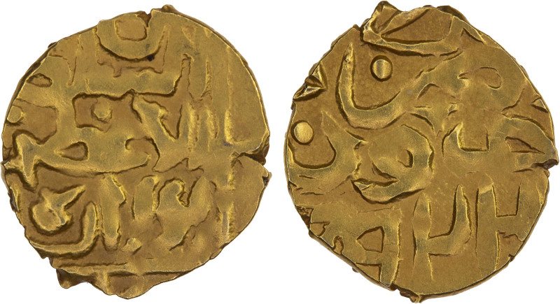 QALHATI AMIR: Turanshah III, 1512-1521, AV 1/2 dinar (1.16g), Jarun, AH922, A-19...