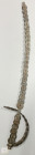 VIETNAM / VIET NAM: NGUYEN DYNASTY (ANNAM): cash coin sword (401g), ca. 61cm long, made from approximately 85 Nguyen cash coins (from Minh Mang to Tha...