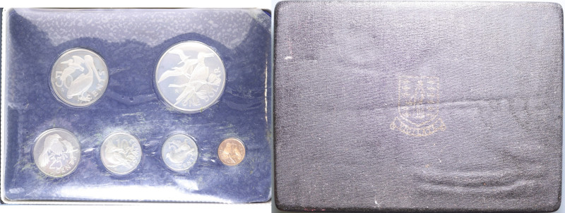 VIRGIN ISLANDS BRITISH SERIE 1974 CON AG. IN COFANETTO PROOF