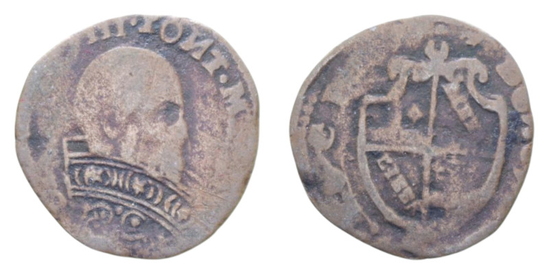BOLOGNA CLEMENTE VIII (1592-1605) SESINO N RETROGRADA CU. 0,80 GR. MB-BB