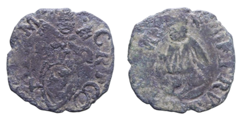 FANO GREGORIO XIII (1572-1585) QUATTRINO MI. 0,79 GR. MB-BB