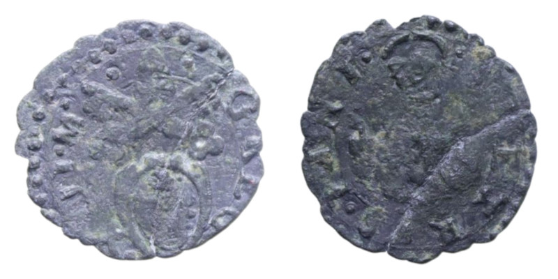 FANO GREGORIO XIII (1572-1585) QUATTRINO MI. 0,59 GR. MB-BB