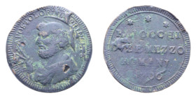 ROMA PIO VI (1755-1799) 2,5 BAIOCCHI 1796 CU. 15,97 GR. qBB